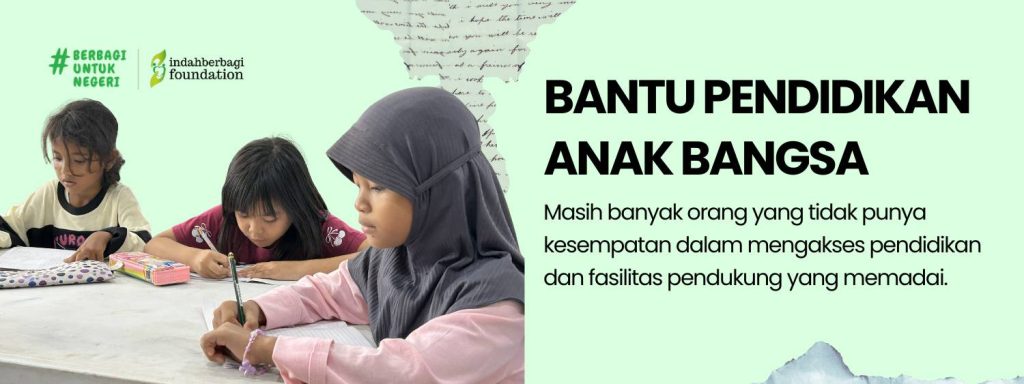 Banner Bantu Pendidikan Anak Bangsa